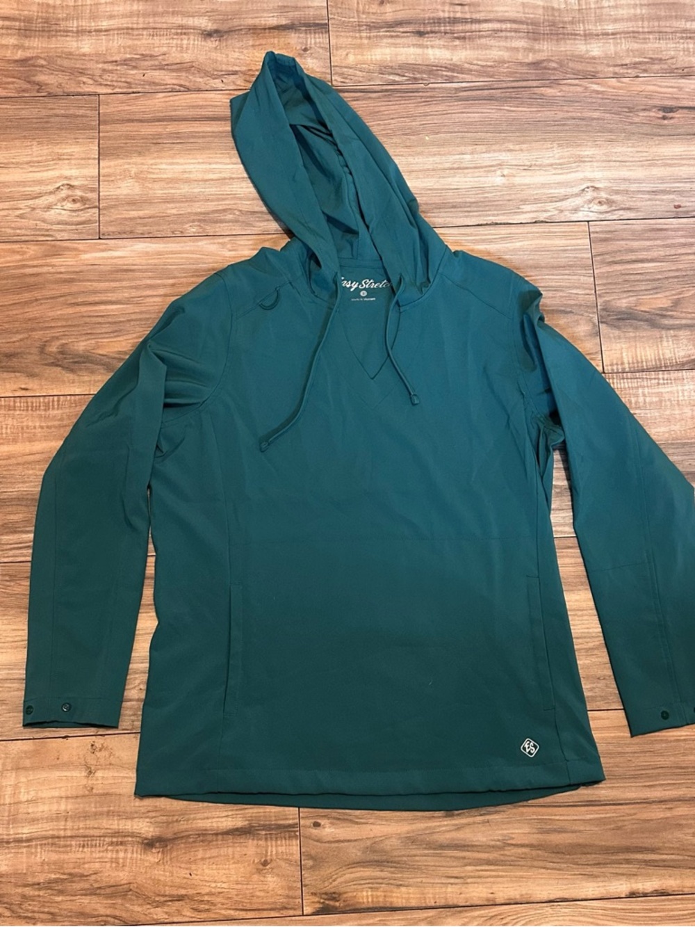 Scrub top Green Hooded Pullover